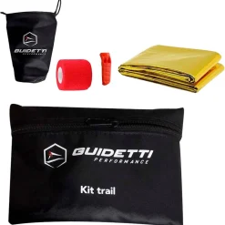 Couverture de survie Kit Trail Black Red Accessoires Bivouac