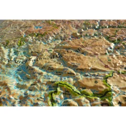 Carte 3D<3DMAP Cévennes et Grands Causses + Cadre
