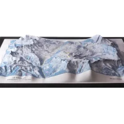 Carte 3D<Deniveles Domaine du Devoluy + Cadre