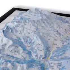 Carte 3D<Deniveles Domaine du Devoluy + Cadre