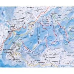 Carte 3D<Deniveles Domaine Espace Diamant Les Saisies + Cadre