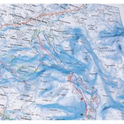 Carte 3D<Deniveles Domaine Espace Diamant Les Saisies + Cadre