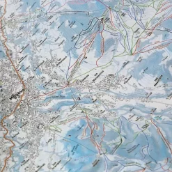 Carte 3D<Deniveles Domaine Megeve - Saint-Gervais - Combloux + Cadre