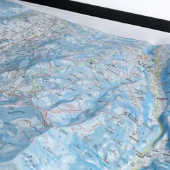 Domaines Contamines Montjoie - Saint-Gervais-les-Bains + Cadre Carte 3D