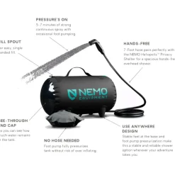 Accessoires Bivouac<Nemo Douche Solaire Helio Black