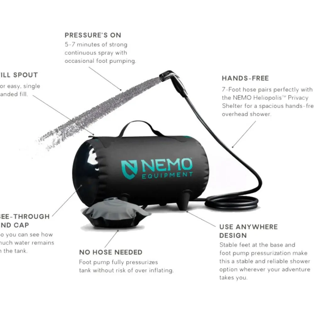Accessoires Bivouac<Nemo Douche Solaire Helio Black