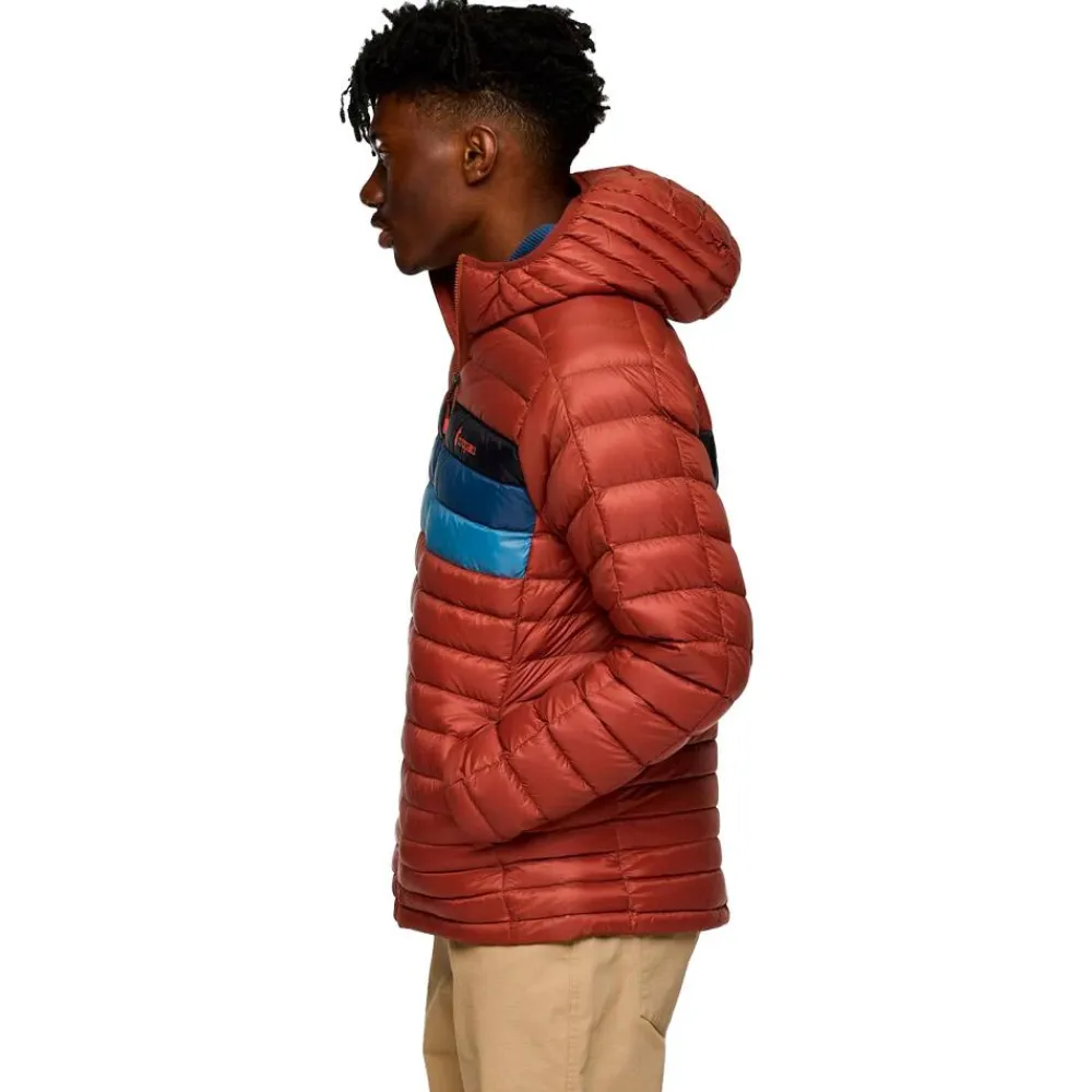 Clearance Doudoune Fuego Down Hooded Jacket Nutmeg Stripes Homme Doudoune Homme|Blouson - Parka