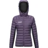 Best Doudoune Fitz Roy Warm Hoodie W Purple Velvet Black Femme Veste De Ski|Doudoune Femme