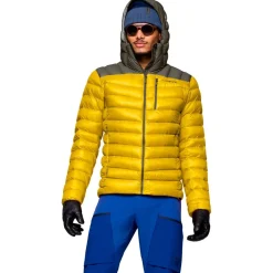 Sale Doudoune Lyngen Down850 Hood Golden Palm Homme Veste De Ski|Doudoune Homme