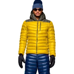 Sale Doudoune Lyngen Down850 Hood Golden Palm Homme Veste De Ski|Doudoune Homme