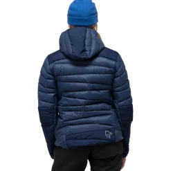 Doudoune Femme|Veste De Ski<Norrona Doudoune Women's Falketind Down750 Hood Indigo Night