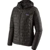 Sale Doudoune Nano Puff Hoody W's Black Femme Doudoune Femme|Doudoune Alpinisme