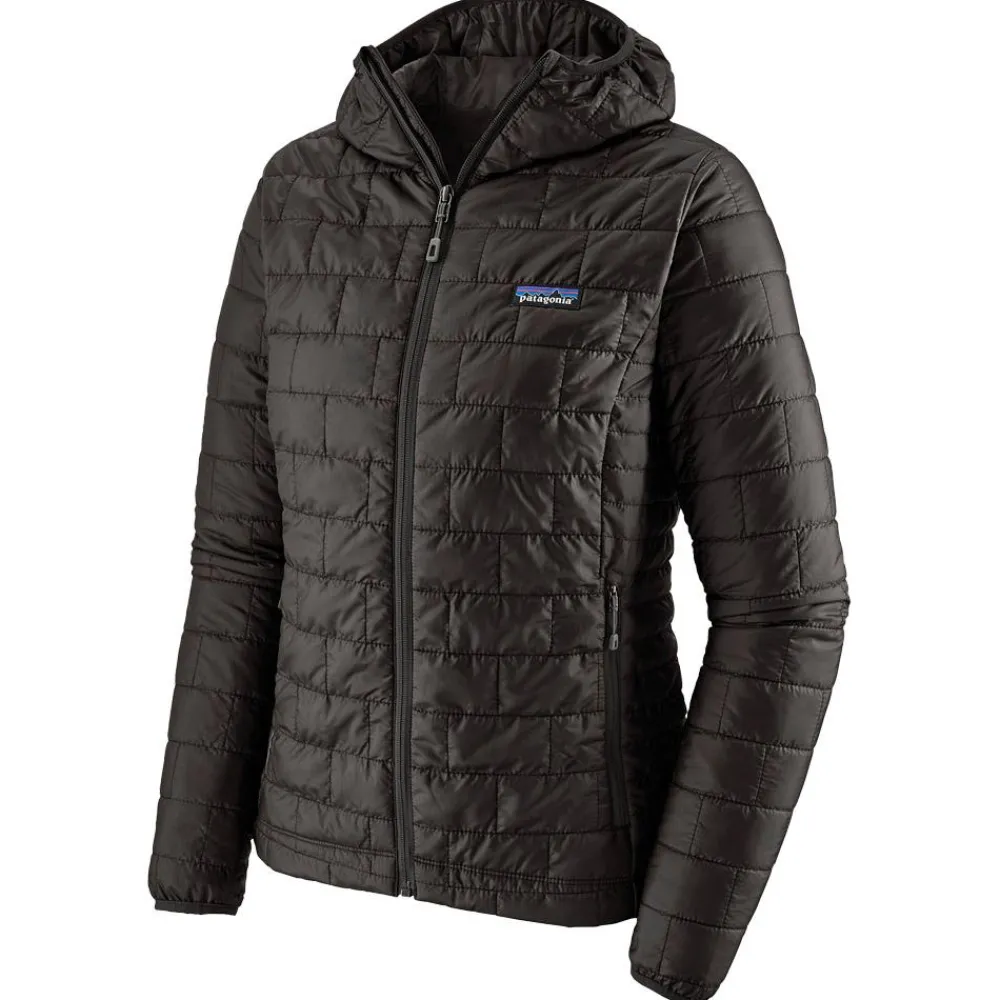 Sale Doudoune Nano Puff Hoody W's Black Femme Doudoune Femme|Doudoune Alpinisme