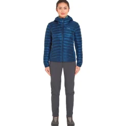 Veste De Ski|Doudoune Femme<RAB Doudoune Cirrus Flex Hoody W Tempest Blue