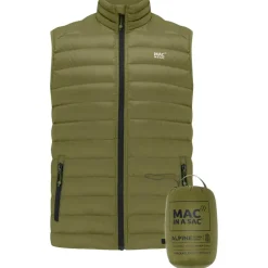 Veste De Ski|Doudoune Homme<MAC IN A SAC Doudoune Sans Manche Alpine Men Khaki