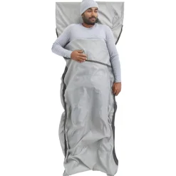 Outlet Drap de sac Silk Blend Rectangular w/ Pillow Sleeve Light Grey Drap De Sac