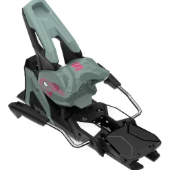 Fixations Freeski<Salomon Fix Ski Strive 14 Gw Iceberg Green Black Sachet Pink D100