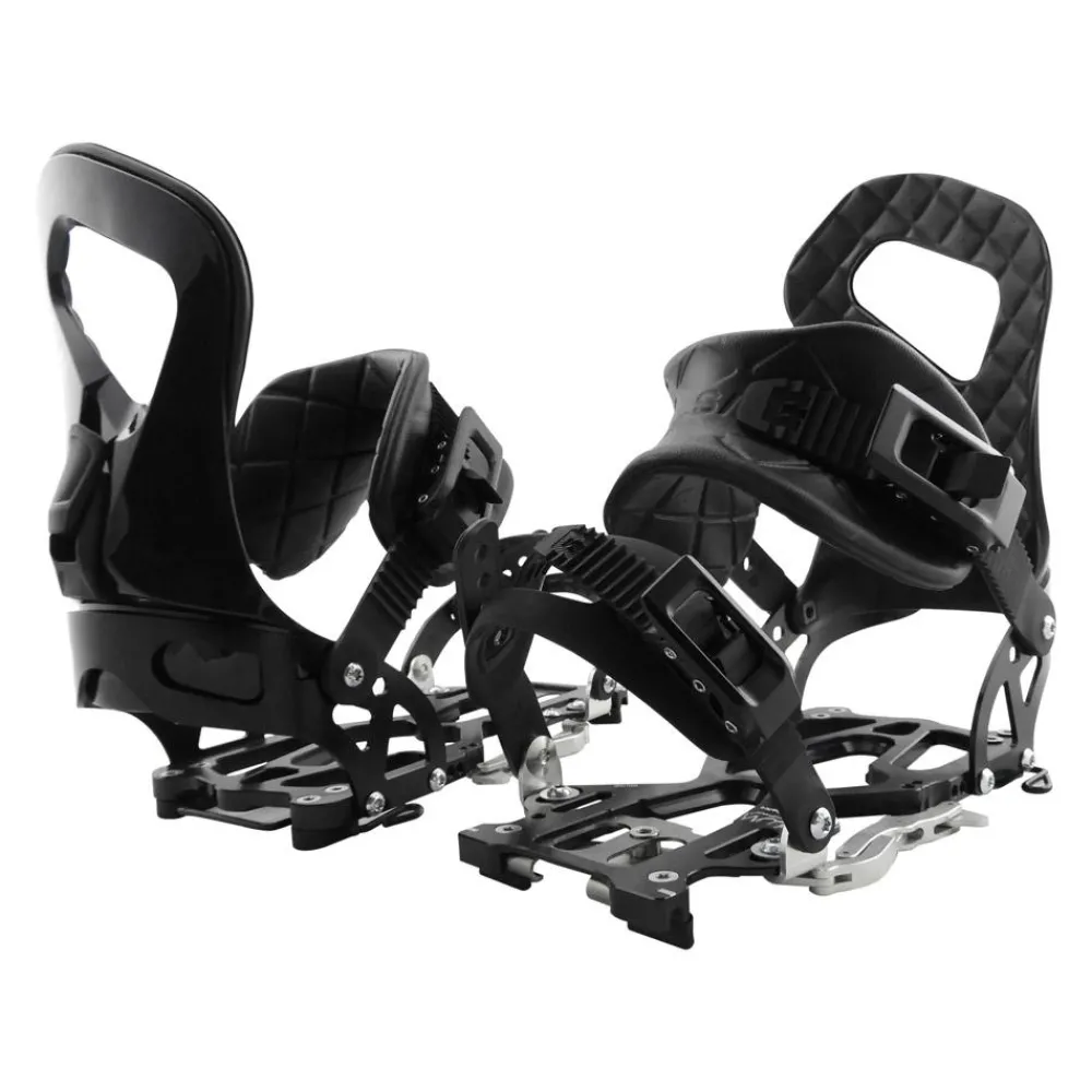 Discount Fix Snowboard Eterlou Noir Gris Fixations Splitboard|Chaussage Classique