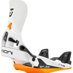Best Fix Snowboard Atlas Step On White Orange Chaussage Rapide