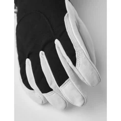 New Gant Army Leather Heli Ski Female Glove Black Offwhite Femme Gants De Ski Femme