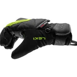 Gants De Ski Enfant<Leki Gant Wcr Coach 3D Junior Black Ice Lemon