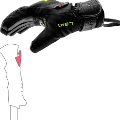 Hot Gant Wcr C-Tech 3D Junior Black Ice Lemon Enfant Gants De Ski Enfant
