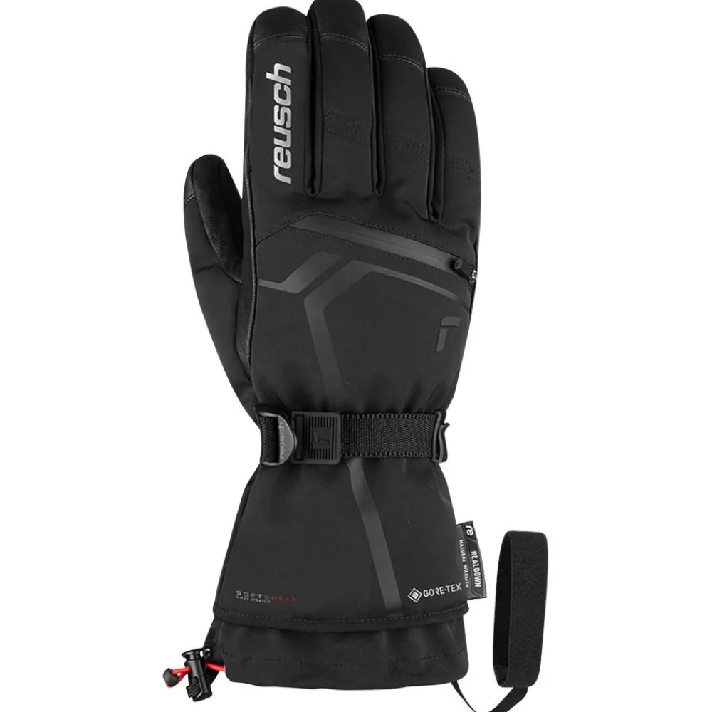 Sale Gant Down Spirit Gore-Tex Black Silver Homme Gants De Ski Homme