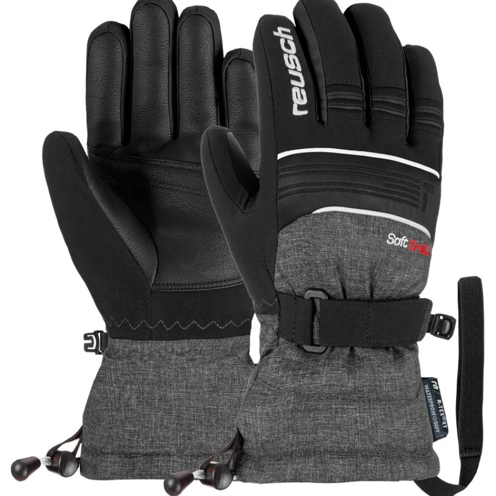 New Gant Kondor R-Tex Xt Junior Black Black Melange Enfant Gants De Ski Enfant