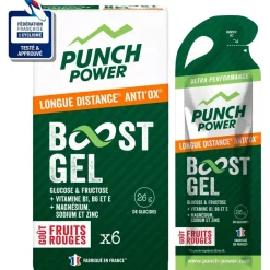 Entrainement|Compote Énergétique<Punch Power Gel Energétique Gel Longue Distance Anti'Ox 40 g Fruits Rouges