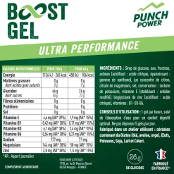 Entrainement|Compote Énergétique<Punch Power Gel Energétique Gel Longue Distance Anti'Ox 40 g Fruits Rouges