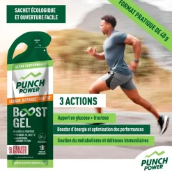 Entrainement|Compote Énergétique<Punch Power Gel Energétique Gel Longue Distance Anti'Ox 40 g Fruits Rouges