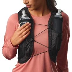 Gilet De Trail<Salomon Gilet Trail Active Skin 12 Women Set Black Metal