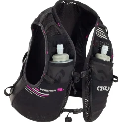 New Gilet Trail Finisher 5 + 2 Flasks Souples 500 ml Black Pink Gilet De Trail