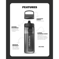 Gourdes<LifeStraw Gourde Go 0.65L Icelandic Blue