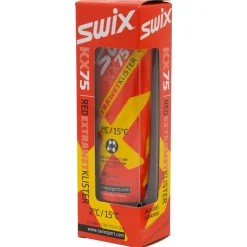 Klister<Swix Klister KX75 Red Extra Wet Klister 2C/15C