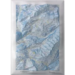 Le Grand-Bornand - La Clusaz + Cadre Carte 3D