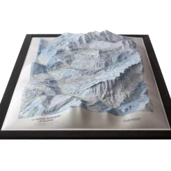 Le Grand-Bornand - La Clusaz + Cadre Carte 3D