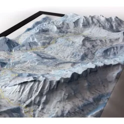 Le Grand-Bornand - La Clusaz + Cadre Carte 3D