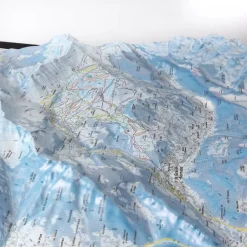 Le Grand-Bornand - La Clusaz + Cadre Carte 3D