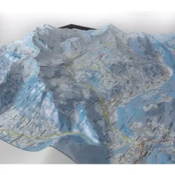 Le Grand-Bornand - La Clusaz + Cadre Carte 3D