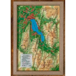 Carte 3D<3DMAP Le Lac D'annecy + Cadre
