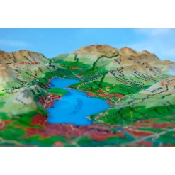 Carte 3D<3DMAP Le Lac D'annecy + Cadre
