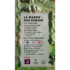 Carte 3D<3DMAP Le Massif Des Ecrins + Cadre