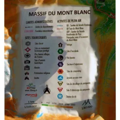 New Le Massif Du Mont-Blanc + Cadre Carte 3D
