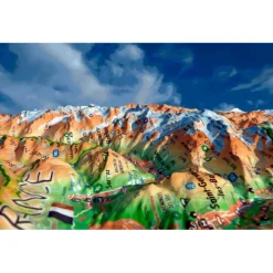 New Le Massif Du Mont-Blanc + Cadre Carte 3D
