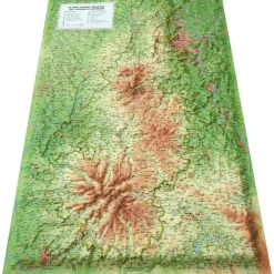 Carte 3D<3DMAP Le Parc Naturel Régional des Volcans d'Auvergne + Cadre