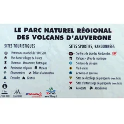 Carte 3D<3DMAP Le Parc Naturel Régional des Volcans d'Auvergne + Cadre