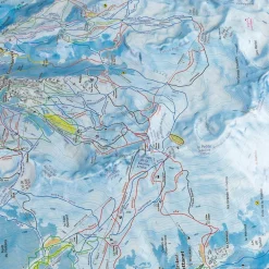 Carte 3D<Deniveles Les 3 Vallées - Courchevel/Méribel + Cadre