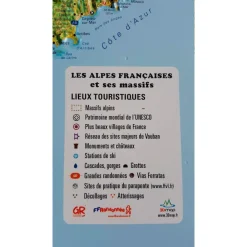 Carte 3D<3DMAP Les Alpes Françaises Et Ses Massifs Alpins + Cadre