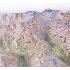 Hot Les Ecrins Nord + Cadre Carte 3D